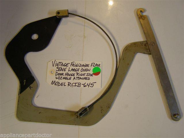 Model RCIB-645 Vintage Frigidaire Flair Stove Large Oven Door Hinge Right Side Model RCIB-645 Vintage Frigidaire Flair Stove Large Oven Door Hinge Right Side